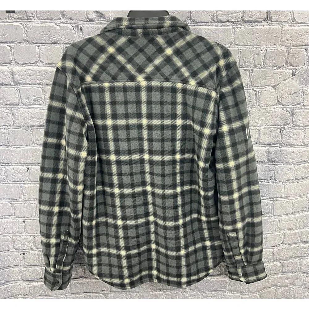 Eddie Bauer Men's Woodland Shirt Jac Gray Steel/Bone Size S NWT‎